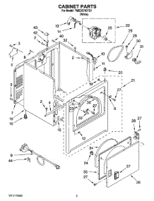 02 - Cabinet Parts parts for Maytag Dryer YMED5740TQ1 from AppliancePartsPros.com