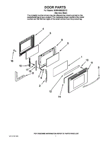 05 - Door Parts parts for Maytag Range MGRH865QDS12 from AppliancePartsPros.com
