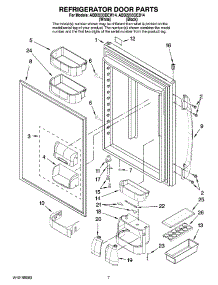 04 - Refrigerator Door Parts parts for Maytag Refrigerator ABD2233DEB14 from AppliancePartsPros.com