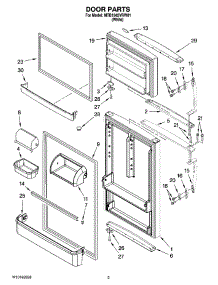02 - Door Parts parts for Maytag Refrigerator MTB1842VRW01 from AppliancePartsPros.com