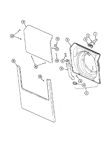 09 - Door & Front Panel (Washer) parts for Maytag Dryer MLG19PNAWW from AppliancePartsPros.com
