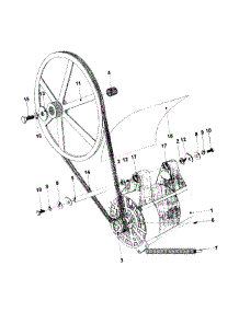 21 - Motor & Basket Pulley (Series 11) parts for Maytag Washer MFR25MCAVS from AppliancePartsPros.com