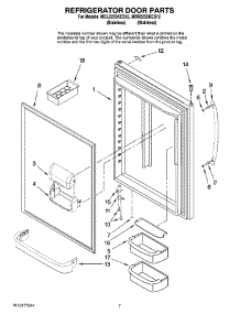 05 - Refrigerator Door Parts parts for Maytag Refrigerator MBR2255KES12 from AppliancePartsPros.com
