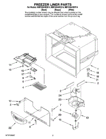 02 - Freezer Liner Parts parts for Maytag Refrigerator MBF2254HEQ14 from AppliancePartsPros.com