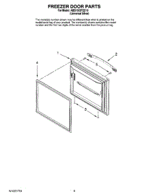 05 - Freezer Door Parts parts for Maytag Refrigerator ABB1922FED10 from AppliancePartsPros.com