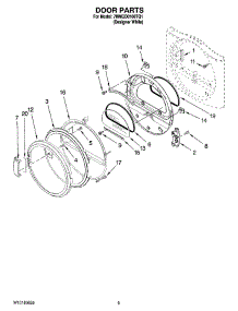 05 - Door Parts, Optional Parts (Not Included) parts for Maytag Dryer 7MMGD0100TQ1 from AppliancePartsPros.com