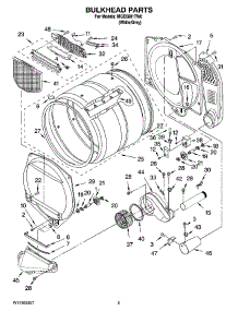 03 - Bulkhead Parts parts for Maytag Dryer MGD5801TW0 from AppliancePartsPros.com