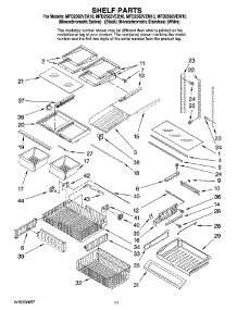 06 - Shelf Parts parts for Maytag Refrigerator MFD2562VEB10 from AppliancePartsPros.com