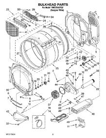 03 - Bulkhead Parts parts for Maytag Dryer YMEDZ400TQ2 from AppliancePartsPros.com