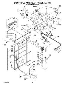 02 - Controls And Rear Panel Parts parts for Maytag Washer MVWC6ESWW0 from AppliancePartsPros.com