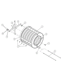 08 - Basket (Tumbler) Support Assemblies parts for Maytag Dryer MDG120P1HW from AppliancePartsPros.com