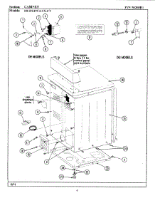 02 - Cabinet-Rear parts for Maytag Dryer LDE19CA from AppliancePartsPros.com