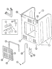 04 - Cabinet-Rear (Dryer) parts for Maytag Dryer MLE19PNAUW from AppliancePartsPros.com