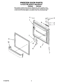 03 - Freezer Door Parts parts for Maytag Refrigerator MBR1952KES12 from AppliancePartsPros.com