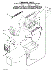 07 - Icemaker Parts parts for Maytag Refrigerator AFD2535DEW14 from AppliancePartsPros.com