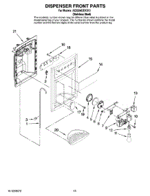 08 - Dispenser Front Parts parts for Maytag Refrigerator AC2224GEKS13 from AppliancePartsPros.com