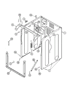 05 - Cabinet-Front parts for Maytag Washer MAH21PDD3W from AppliancePartsPros.com