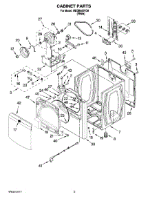 02 - Cabinet Parts parts for Maytag Dryer MEDB400VQ0 from AppliancePartsPros.com