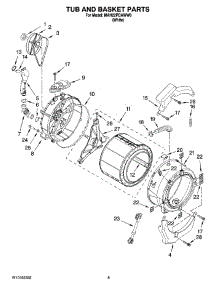 06 - Tub And Basket Parts parts for Maytag Washer MAH22PDAWW0 from AppliancePartsPros.com
