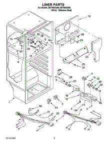 03 - Liner Parts parts for Maytag Refrigerator EMT8002S00 from AppliancePartsPros.com