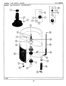 06 - Tub (Inner & Outer) parts for Maytag Washer MAT26PCAAL from AppliancePartsPros.com