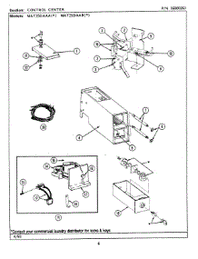03 - Control Center parts for Maytag Washer MAT25DAAAW from AppliancePartsPros.com