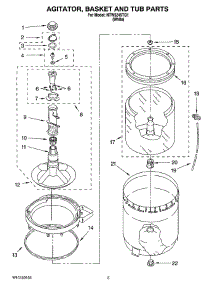 03 - Agitator, Basket And Tub Parts parts for Maytag Washer NTW5245TQ1 from AppliancePartsPros.com