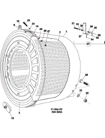 10 - Wash Drum And Tub parts for Maytag Washer MFS35PNFTS from AppliancePartsPros.com