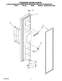 07 - Freezer Door Parts parts for Maytag Refrigerator MSD2254VEQ00 from AppliancePartsPros.com