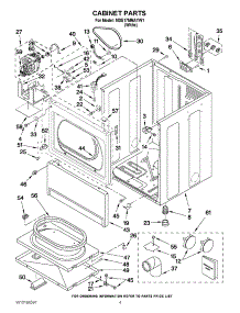 02 - Cabinet Parts parts for Maytag Dryer MDE17MNAYW1 from AppliancePartsPros.com
