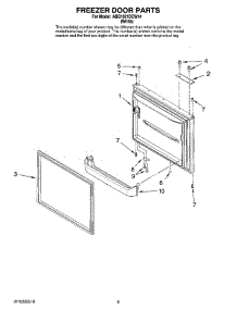 05 - Freezer Door Parts parts for Maytag Refrigerator ABB1921DEW14 from AppliancePartsPros.com
