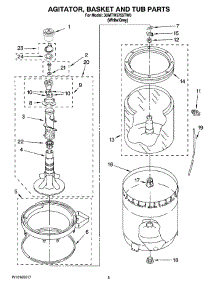 03 - Agitator, Basket And Tub Parts parts for Maytag Washer 3UMTW5755TW0 from AppliancePartsPros.com