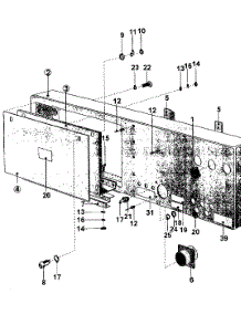 15 - Rear Panel parts for Maytag Washer MFS90PNAVS from AppliancePartsPros.com