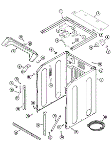 08 - Cabinet-Front (Washer) parts for Maytag Dryer MLG19PDBGW from AppliancePartsPros.com