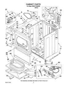 02 - Cabinet Parts parts for Maytag Dryer MDG17CSBGW0 from AppliancePartsPros.com