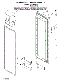 06 - Refrigerator Door Parts parts for Maytag Refrigerator AC2224GEKS13 from AppliancePartsPros.com