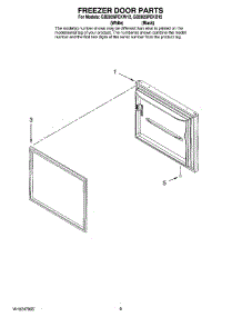 05 - Freezer Door Parts parts for Maytag Refrigerator GB2026PEKW12 from AppliancePartsPros.com
