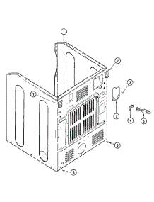 05 - Cabinet-Rear parts for Maytag Dryer MDG16CSBWW from AppliancePartsPros.com