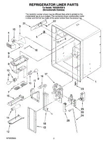02 - Refrigerator Liner Parts parts for Maytag Refrigerator 7MI2569VEM10 from AppliancePartsPros.com