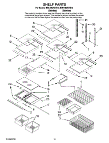 07 - Shelf Parts, Optional Parts parts for Maytag Refrigerator MBR1952KES12 from AppliancePartsPros.com