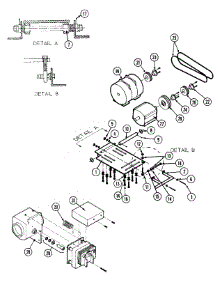 07 - Motor & Drain Valve parts for Maytag Washer MAF35PNA from AppliancePartsPros.com
