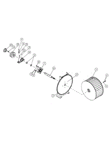 14 - Fan Shaft Mount Assembly parts for Maytag Dryer MDG170P1HW from AppliancePartsPros.com