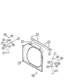 09 - Door Shroud (Wash) parts for Maytag Dryer MLG19PDBGW from AppliancePartsPros.com