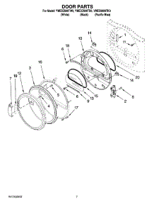 04 - Door Parts, Optional Parts (Not Included) parts for Maytag Dryer YMEDZ600TW0 from AppliancePartsPros.com