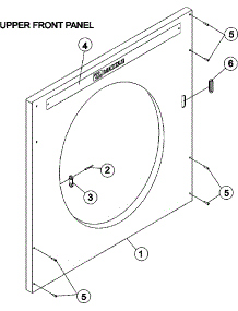 07 - Upper Front Panel Assembly parts for Maytag Dryer MLG31PCAWS from AppliancePartsPros.com