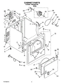 02 - Cabinet Parts parts for Maytag Dryer YMED5820TW0 from AppliancePartsPros.com