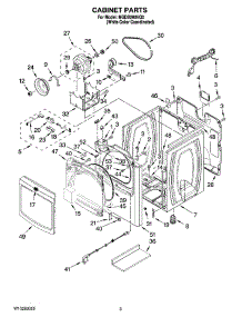 02 - Cabinet Parts parts for Maytag Dryer MGDB200VQ0 from AppliancePartsPros.com