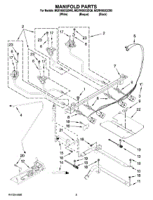 04 - Manifold Parts parts for Maytag Range MGRH865QDB0 from AppliancePartsPros.com