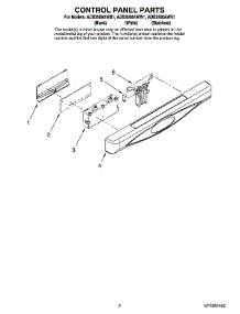 02 - Control Panel Parts parts for Maytag Dishwasher ADB3500AWW1 from AppliancePartsPros.com