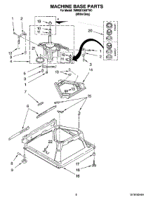 05 - Machine Base Parts parts for Maytag Washer 7MMSE1000TW0 from AppliancePartsPros.com